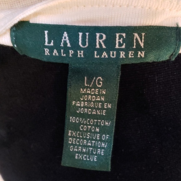 Cream 3/4 sleeve light ralph laurel laced shoulder - Picture 4 of 4